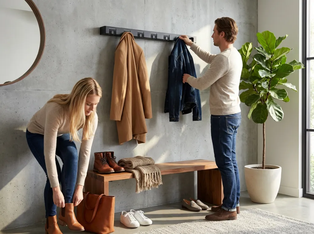 Porte-manteau tôle pliée